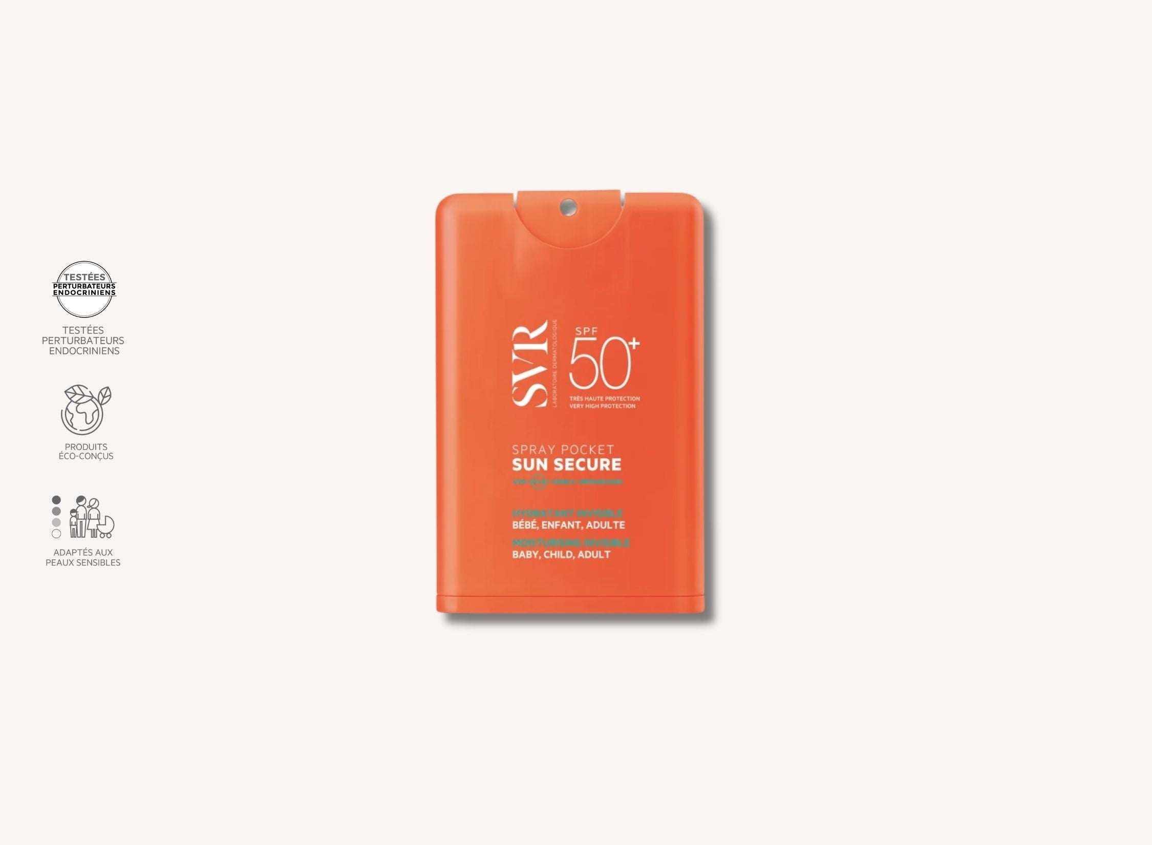Sun Secure opalovací sprej do kapsy SPF50+
