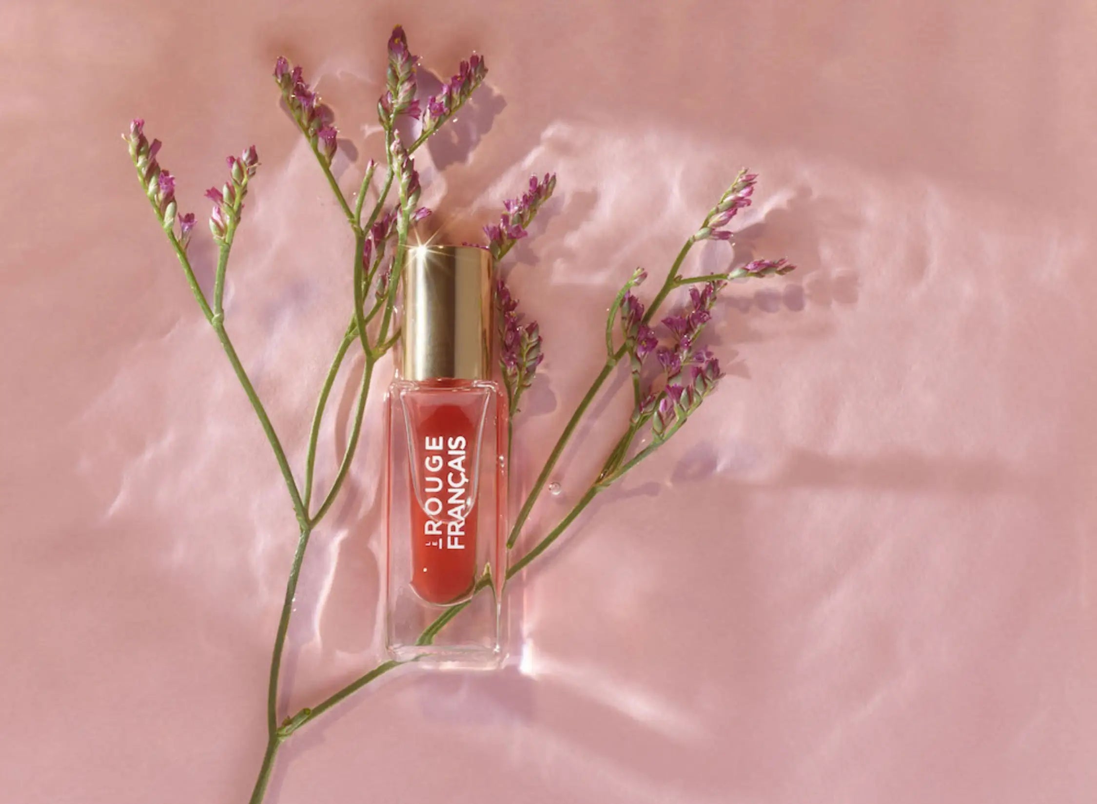 Olej na rty s jemným leskem – růžový