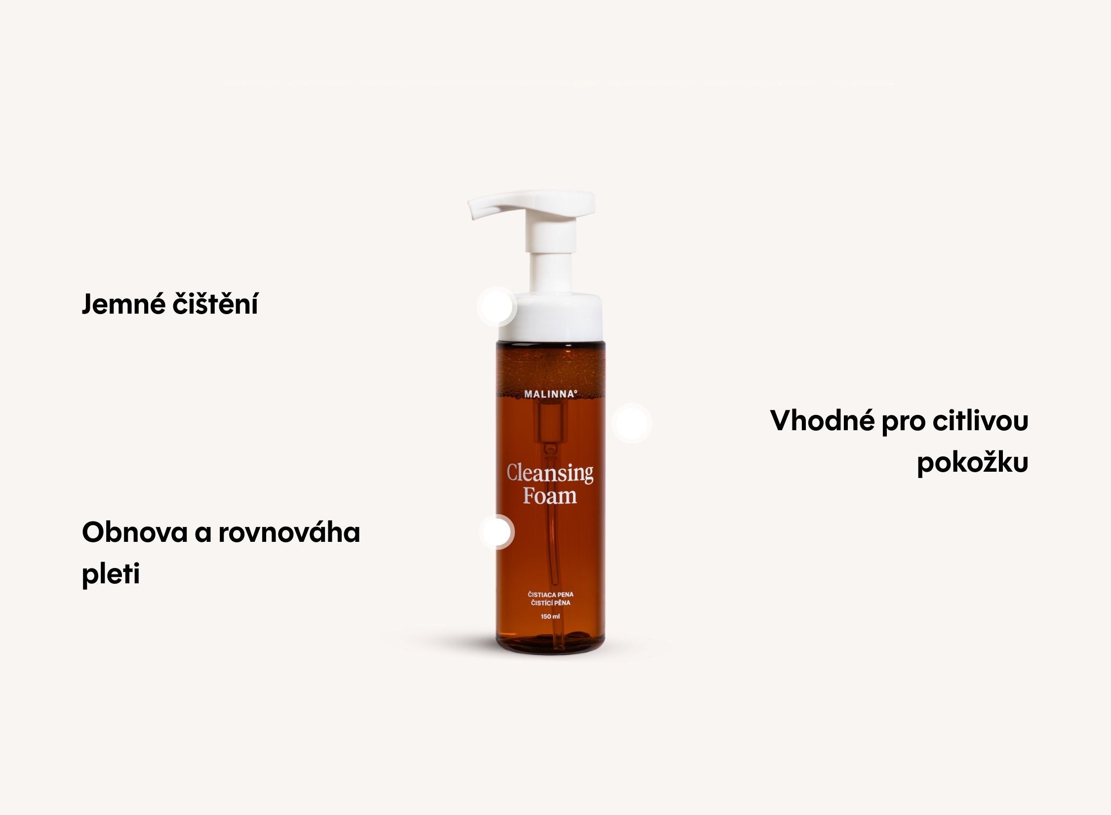 Jemná čisticí pěna na obličej