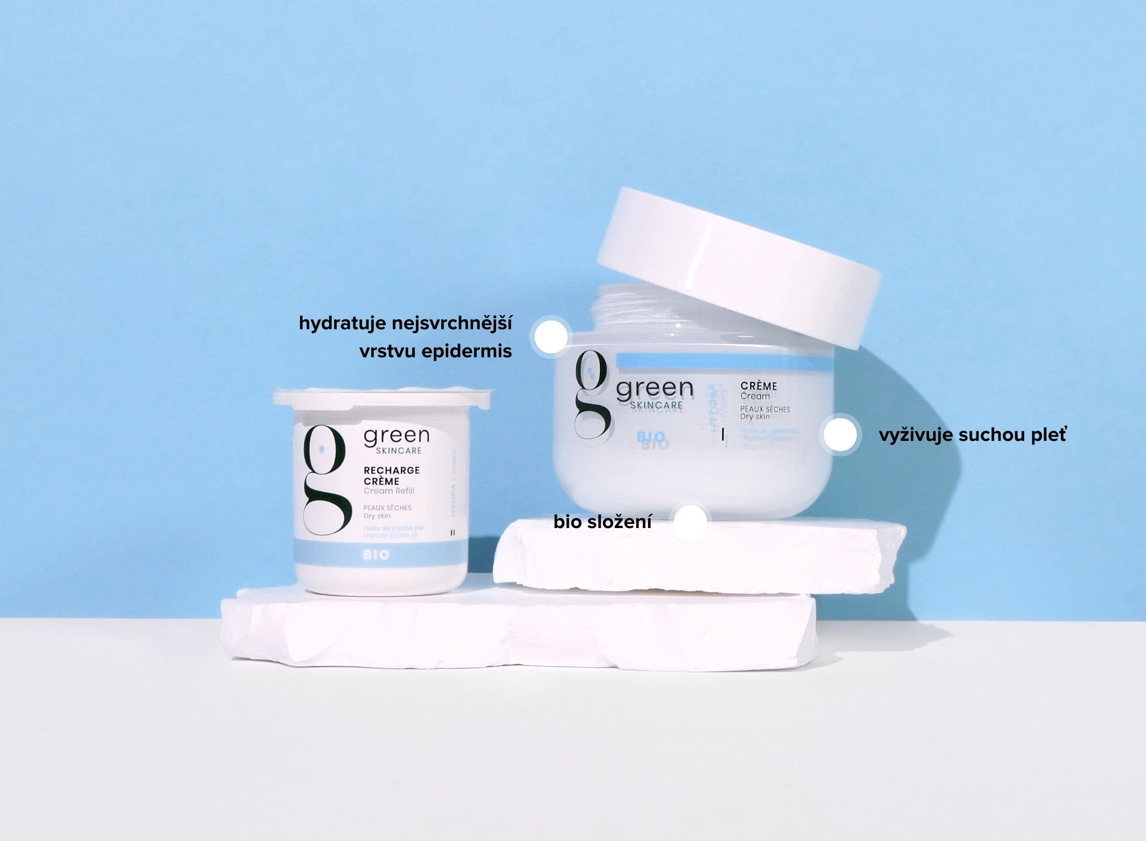 Set denního hydratačního krému s refillem