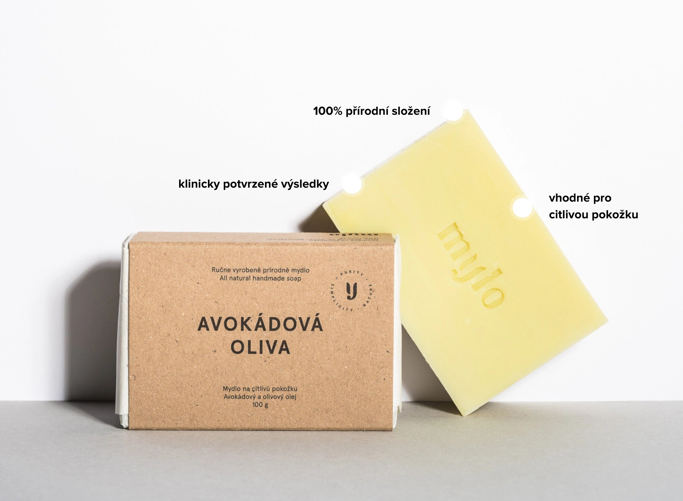 Avokádová Oliva mýdlo na citlivou pleť