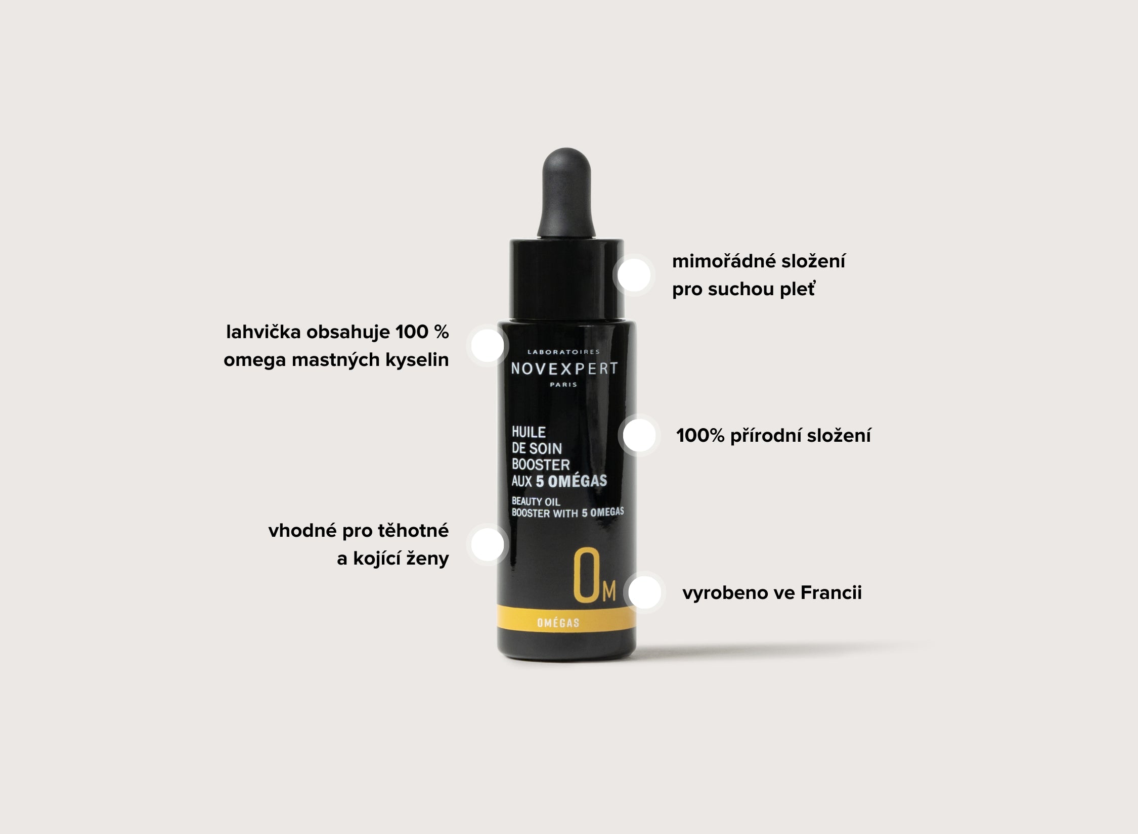 Vyživující booster sérum s 5 Omega kyselinami