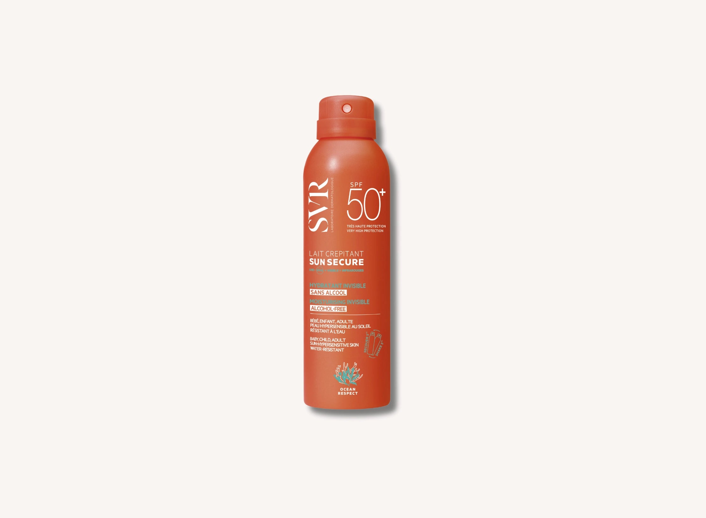 Sun Secure praskající opalovací mléko SPF50+