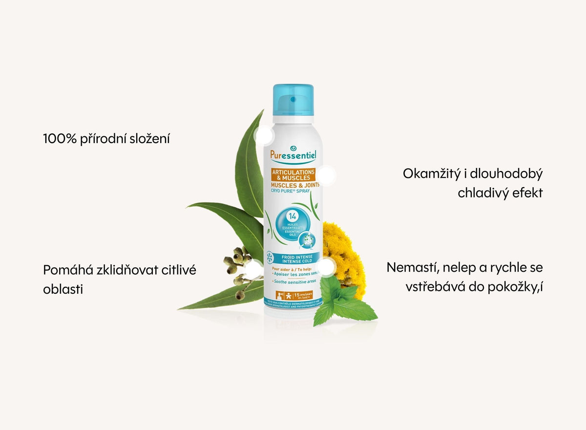 CryoPure Spray na bolavé svaly a klouby