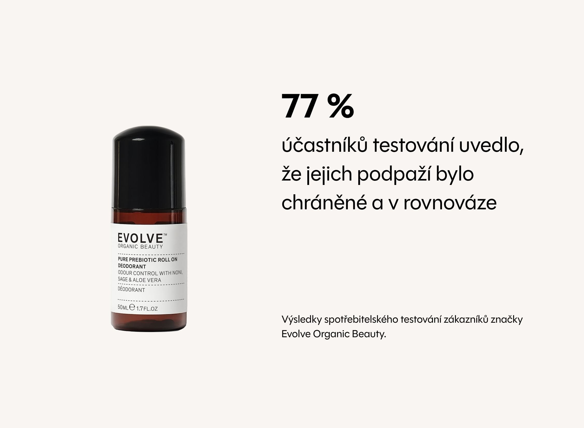 Přírodní roll-on deodorant s prebiotiky