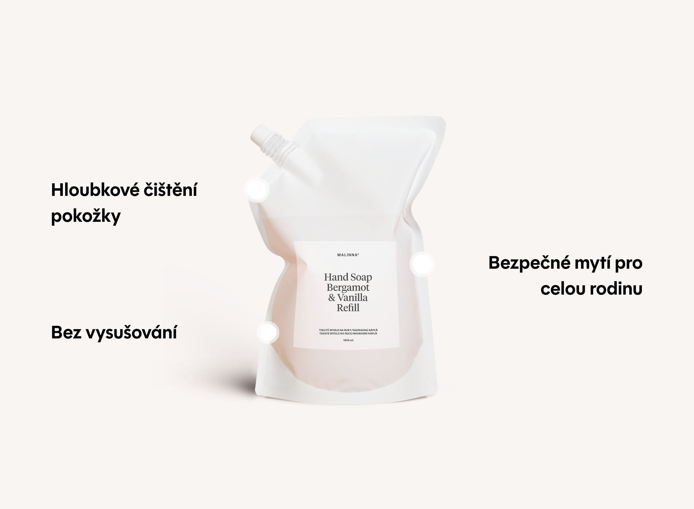 Tekuté mýdlo na ruce Bergamot & Vanilla - refill