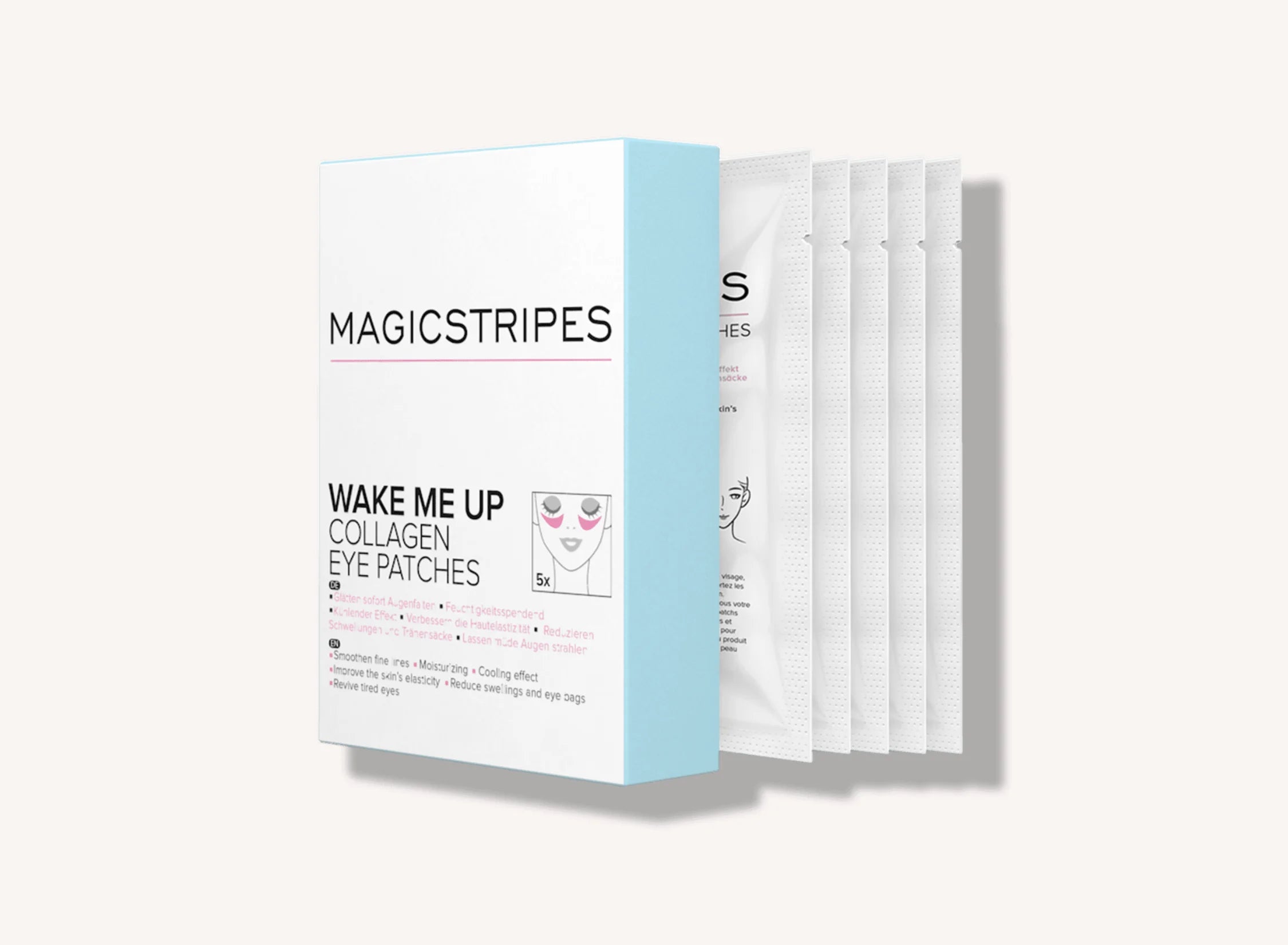 Wake Me Up Collagen Eye Patches Box - 5 masks