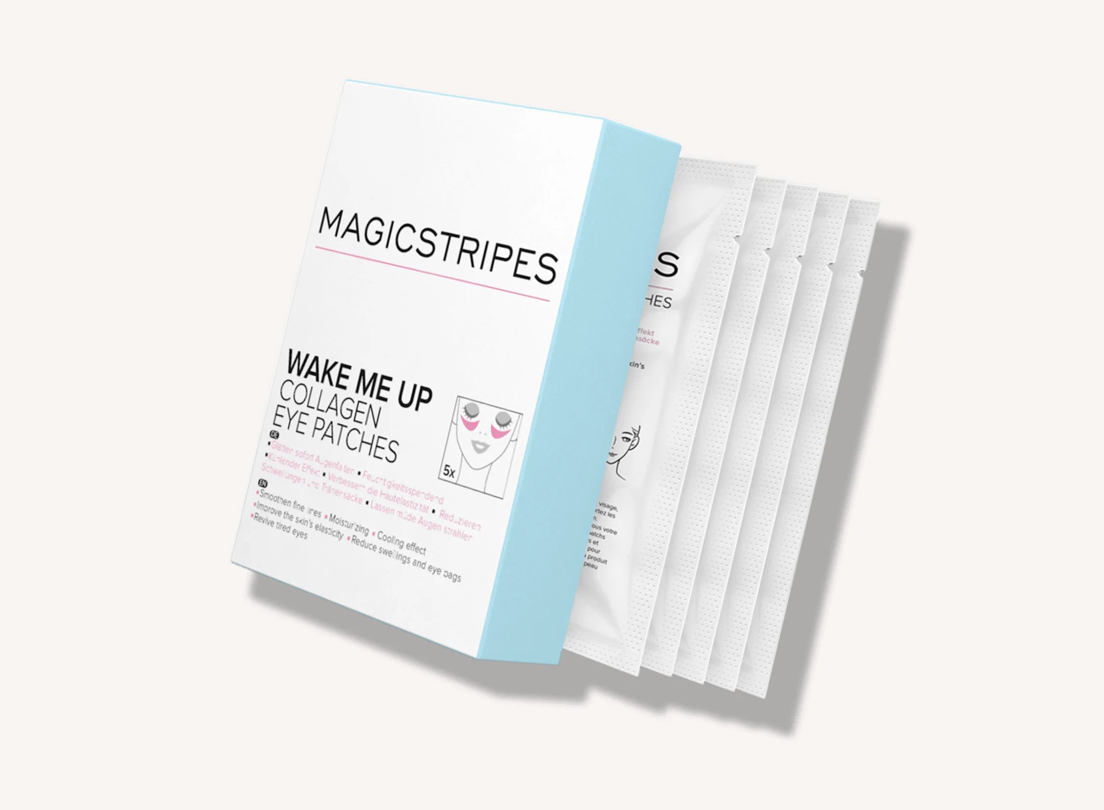 Wake Me Up Collagen Eye Patches Box - 5 masks